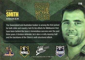 2009 Select Classic - Team of the Year #TY9 Cameron Smith Back